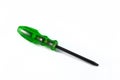 Green screwdriver Royalty Free Stock Photo