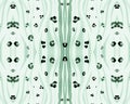 Green Seamless Animal Pattern. Abstract African