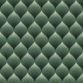 Green seamless curved diamonds pattern.