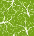 Green seamless plant pattern