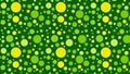 Green Seamless Scattered Dots Pattern Illustration