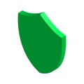 green security shield protection isometric 3d icon Royalty Free Stock Photo