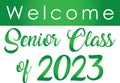 Green Senior Class of 2023 Royalty Free Stock Photo
