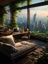Green Serenity: Last Floor Apartment Transformed into a Cozy Oasis