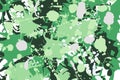 Green shades, white, beige camouflage background