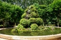 Green shady park in southern Europe Royalty Free Stock Photo