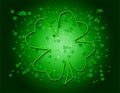 Green Shamrock Background