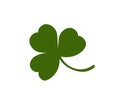 Green shamrock. Irish saint patrick symbol and good luck Royalty Free Stock Photo