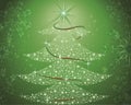 Green shine seamless christmas holiday pattern