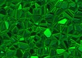 Green shining emerald crystal background