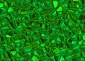 Green shining emerald crystal background