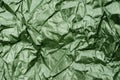 Green Shiny Metallic Paper Texture Background