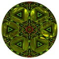 Green shiny orb or button Royalty Free Stock Photo