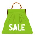 Green shopping bag Royalty Free Stock Photo