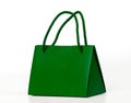 Green shopping bag. Royalty Free Stock Photo