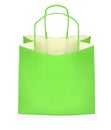 Green shopping bag Royalty Free Stock Photo