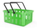 Green shopping basket