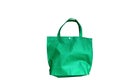 Green shopping fabric bag Royalty Free Stock Photo