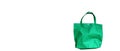 Green shopping fabric bag Royalty Free Stock Photo