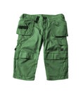 Green shorts isolated Royalty Free Stock Photo