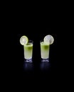 Green shots cocktails Royalty Free Stock Photo