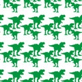 Green Silhouette Tyrex Pattern