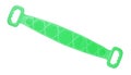 Green silicone double sided back scrubber massager