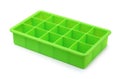 Green silicone ice cube tray