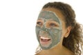 Green skin care mask