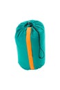 Green sleeping Bag isolated on a white background