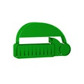 Green Sleeping hat icon isolated on transparent background. Cap for sleep.