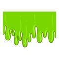 Green slime icon, bright splash or splat Royalty Free Stock Photo