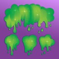 Green Slime Slime Icon Royalty Free Stock Photo