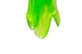 Green slime toy isolated on white