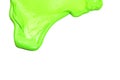 Green slime on white background