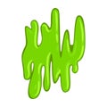 Green slimy slippery slime, sticky wet organism