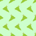Green Slug pattern seamless. Insect background. Baby fabric ornament