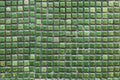 Green small mosaic texture, wall, floor tile Royalty Free Stock Photo