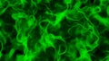 Green smoke isolated on black, abstract background with natural smoke texture Royalty Free Stock Photo