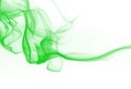 Green smoke motion abstract on white background for design Royalty Free Stock Photo