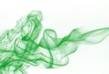 Green smoke motion abstract on white background Royalty Free Stock Photo