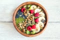 Green smoothie bowl Royalty Free Stock Photo