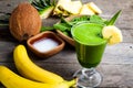 Green smoothie. Royalty Free Stock Photo