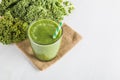 Green smoothie with kale Royalty Free Stock Photo