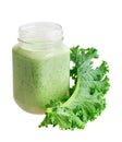 Green smoothie with kefir