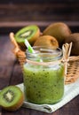 Green smoothie - kiwi smoothie