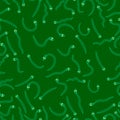 Green Snakes Seamless Pattern. Animal Background