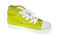 Green sneaker Royalty Free Stock Photo