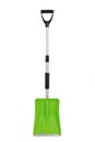 Green snow shovel