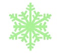 Green snowflake icon